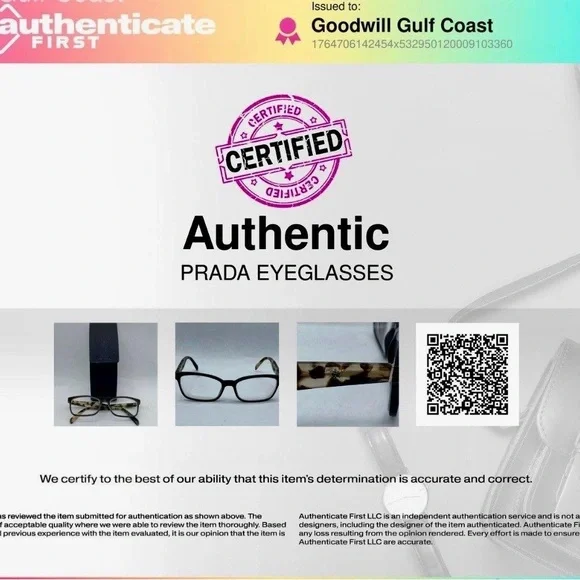 Authentic Prada VPR 18T Eyeglasses Black Havana Tortoise w/ Case Certified - Picture 8 of 8